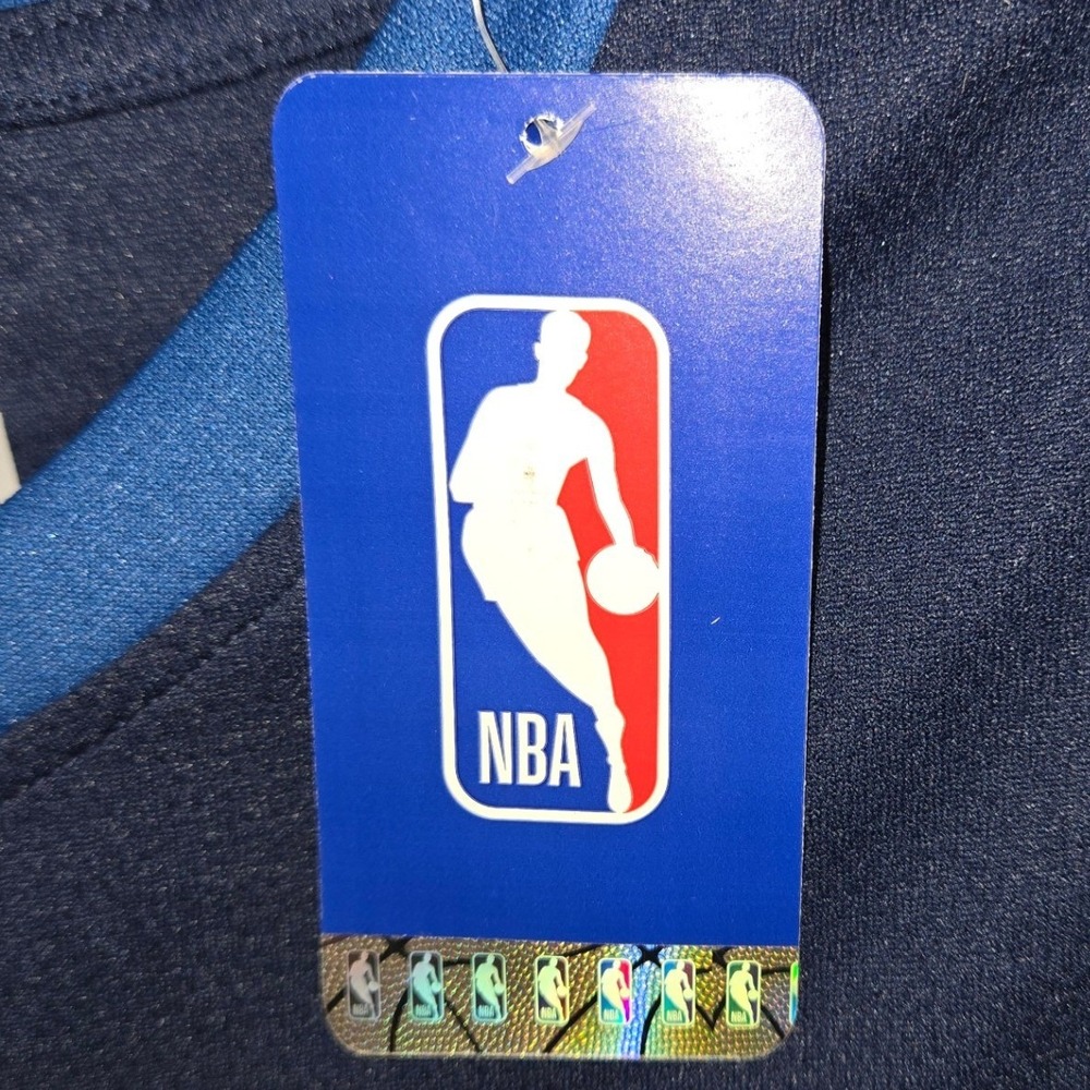 NBA Minnesota Timberwolves Anthony Edwards 5 Jersey Kids Large Navy Blue New - Picture 3 of 4